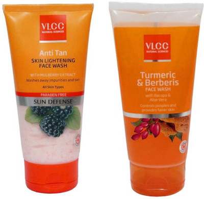 

VLCC Original Anti-Tan Skin Lightening & Turmeric&Berberis Face Wash(300 ml)