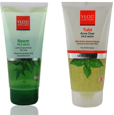 

VLCC Original Neem Chamomile & Tea Tree and Tulsi Acne Clear Face Wash(300 ml)