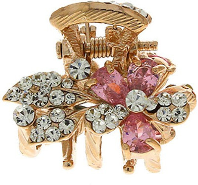 Anuradha Art Jewellery Clutcher Hair Claw(Pink)