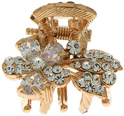 

Anuradha Art Jewellery Clutcher Hair Claw(White, Gold)
