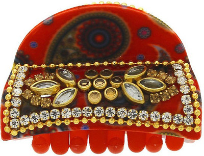 

Anuradha Art Jewellery Clutcher Hair Claw(Red)
