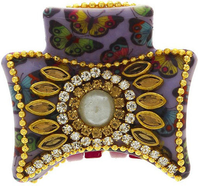 

Anuradha Art Jewellery Clutcher Hair Claw(Purple)