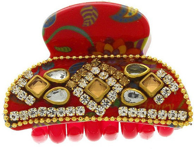 

Anuradha Art Jewellery Clutcher Hair Claw(Pink)
