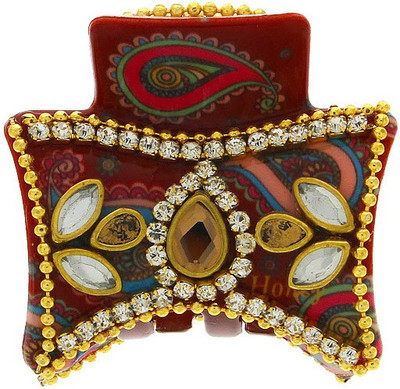 

Anuradha Art Jewellery Clutcher Hair Claw(Red)