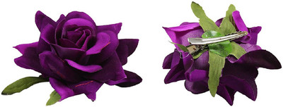 

Param Maroon Fabric Rose Flower Hair Clip For Women Hair Clip (Maroon) Hair Clip(Maroon)