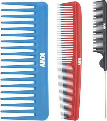 

Kaiv Shampoo Comb, Grooming Comb and Tail Comb with Steel Pin