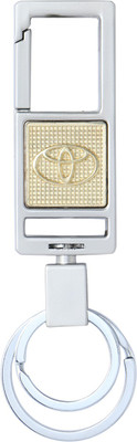 

Forty Creek Rectangular Shape With Toyota Logo Locking Keychain (Full Metal) Key Chain