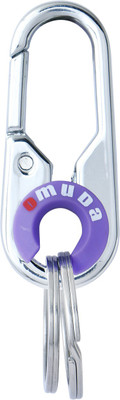 

Forty Creek Omuda Heavy Metal Oval Shape Locking Keychain (Full Metal) Key Chain