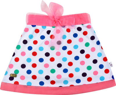

Lil Orchids Polka Print Girls A-line Multicolor Skirt, Pink