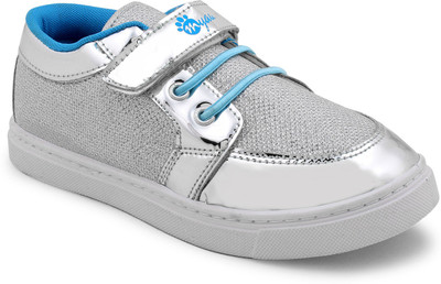 

Myau Boys & Girls Velcro Sneakers(Silver