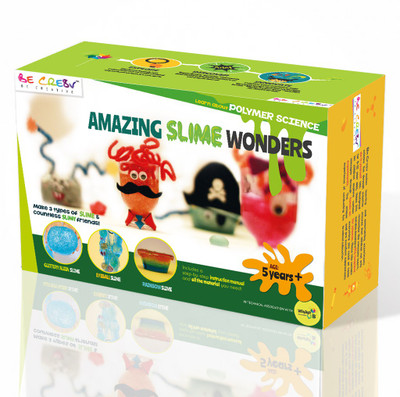 

Be Cre8v DIY SLIME KIT | Make your own, 3 Amazing kinds of Slime(Multicolor)