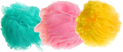 

One Personal Care Loofah(Pack of 3), Green;pink;yellow