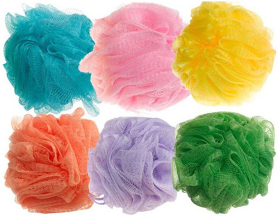 

One Personal Care Loofah(Pack of 6), Blue;green;orange;pink;purple;yellow