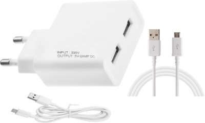 ESN 999 Wall Charger Accessory Combo for Lenovo K8 Note(White)