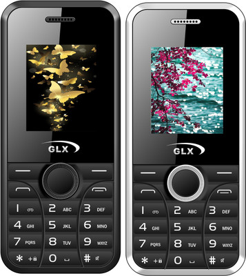 

GLX W8 Combo of Two Mobiles(White & Black)