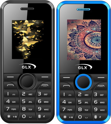 

GLX W8 Combo of Two Mobiles(Blue & Black)