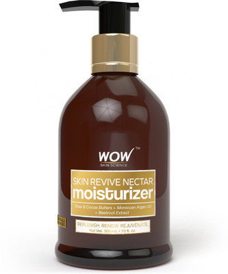 

WOW Skin Science Skin Revive Nectar Moisturiser - Shea & Cocoa Butters + Moroccan Argan Oil + Beetroot Extract - No Parabens and No Minerals(300.0 ml)