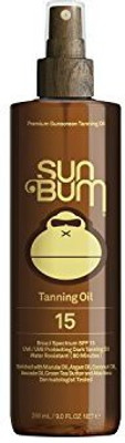 

Sun Bum Moisturizing Tanning Oil Spf 15 Protecting Dark Tanning Oil Organic Coconut Oil Aloe Vera(266.17 ml)