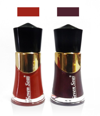 

seven seas premium collection nail polish red purple 2pc set red, purple(Pack of 2)
