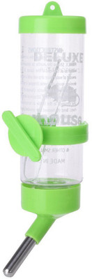 

Sage Square Leak Proof Water Feeder for Hamster / Dwarf / Gerbil / Mice / Guinea Pig / Ferret / Rabbit Round Plastic Pet Bottle(250 ml Green)
