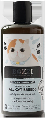 

bozzi Flea and Tick, Anti-itching, Hypoallergenic, Anti-fungal, Anti-microbial, Conditioning, Anti-parasitic, Allergy Relief, Anti-itching natural Cat Shampoo(300 ml)
