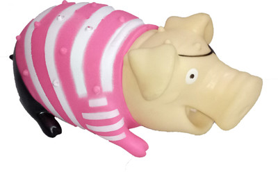 

Petshop7 Pirate piggy Rubber Dog Toy / Pet Toy / Squeaky toy for suitable for all sizes pet Rubber Squeaky Toy For Dog