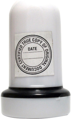

KAARTI SK2056 CERTIFIED TRUE COPY OF ORIGINAL DOCUMENT (DATE) Pre-Inked Rubber Stamp(Small, Blue)