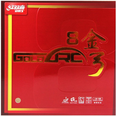 

DHS GOLD ARC 8 Black -MAX 2.1 mm Table Tennis Rubber(Black)