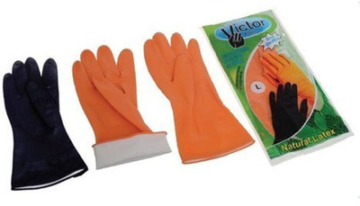 

SS & WW Victor Plus Rubber Hand Gloves Rubber Safety Gloves(5)