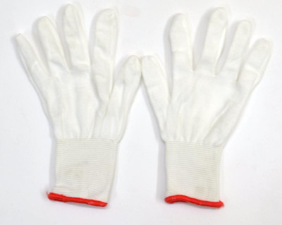 

SS & WW Nylon Cloth Lint Free hand Gloves Nylon Safety Gloves(25)