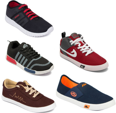 

Asian Men Casual & Running Shoes Combo Pack of 5 Casuals For Men(Multicolor