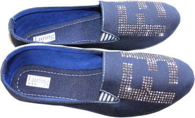 

luring Slip On Sneakers For Women(Blue