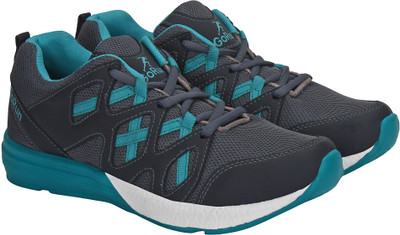 

Aero Go Run Walking Shoes For Men(Grey, Blue, Dgrey::cyan