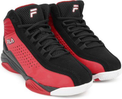 Fila red shop basketball shoes