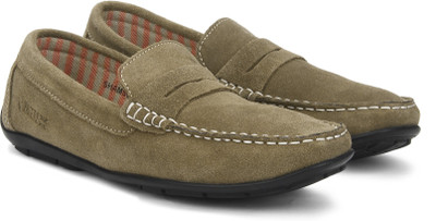 

Pavers England Genuine Leather Loafers For Men(Tan