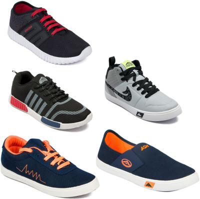 

Asian Men Casual & Running Shoes Combo Pack of 5 Casuals For Men(Multicolor