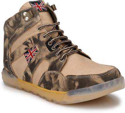 

Eego Italy Stylish Outdoor Sneakers For Men(Beige, Black