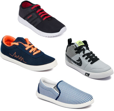 

Asian Men Casual & Running Shoes Combo Pack of 4 Casuals For Men(Multicolor