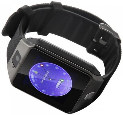 

RTZ Bluetooth DZ09 Wrist Watch Phone with Camera & SIM Card Support Black Smartwatch(Black Strap Free Size)