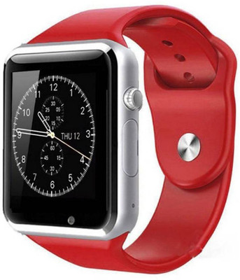

Durgaenterprises 4G Mobile Watch Phone with Calling System Supports iOS & Android Device Smartwatch-u8-3 Smartwatch(Red Strap Regular)