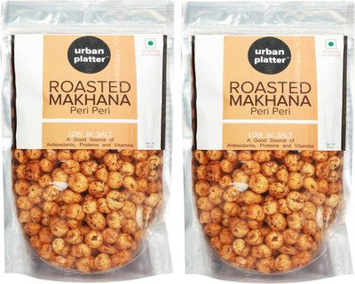 

Urban Platter Roasted Makhana, Peri Peri, 100g (Pack of 2)(100 g, Pack of 2)