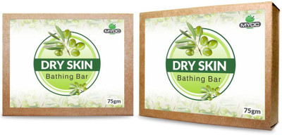 

salivia Olive oil and glycerin soap for dry skin 75gm x2 Pack(75 g, Pack of 2)