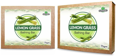 

salvia Lemon Grass Oil And Vitamin E Soap for acne, bad odour , wrinkles and good hair 75g x2 Pack(75 g, Pack of 2)