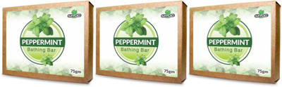 

Salvia Peppermint soap for refreshing skin and cools down inflammation cause by skin blemishes and acne 75gm x3 Pack(75 g, Pack of 3)