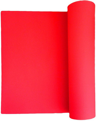 

Kuber Industries Yoga Mat Thick Anti Skid Washable Fitness Exercise Imported Non-Slip Surface (Red) Code-YG35 Red 6 mm Yoga Mat