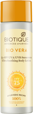 

BIOTIQUE BIO VERA 75+SPF SUNSCREEN ULTRA SOOTHING BODY LOTION 190ml - SPF 75 PA+(190 ml)