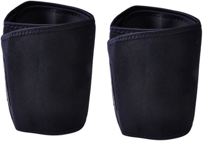 

Manogyam Sweat Waist Fat Burner Belly Tummy Yoga Wrap Black Exercise Body Slim look Belt Waist Support(Black