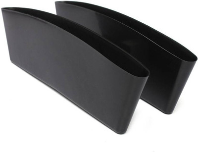 

CP Bigbasket 2 Pcs Black PE Car Seat Gap Filler, Car Seat Side Console Slit Caddy Catcher Storage Box Pad Pocket(Black)