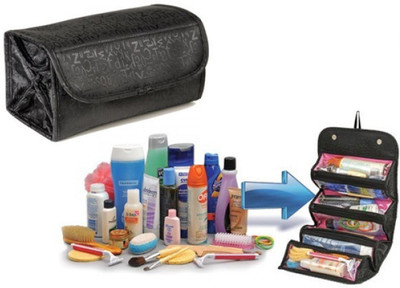 

MANOGYAM Roll-n-Go Jewellery & Cosmetics Organiser & Storage Travel Bag Travel Toiletry Kit(Multicolor)