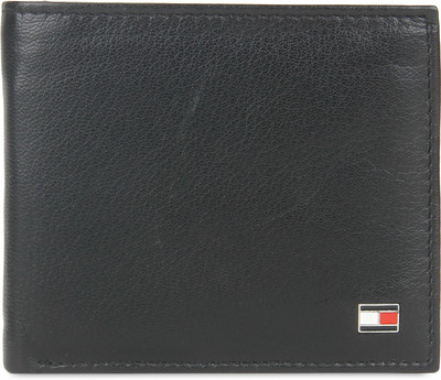 

Tommy Hilfiger Men Black Genuine Leather Wallet(4 Card Slots)